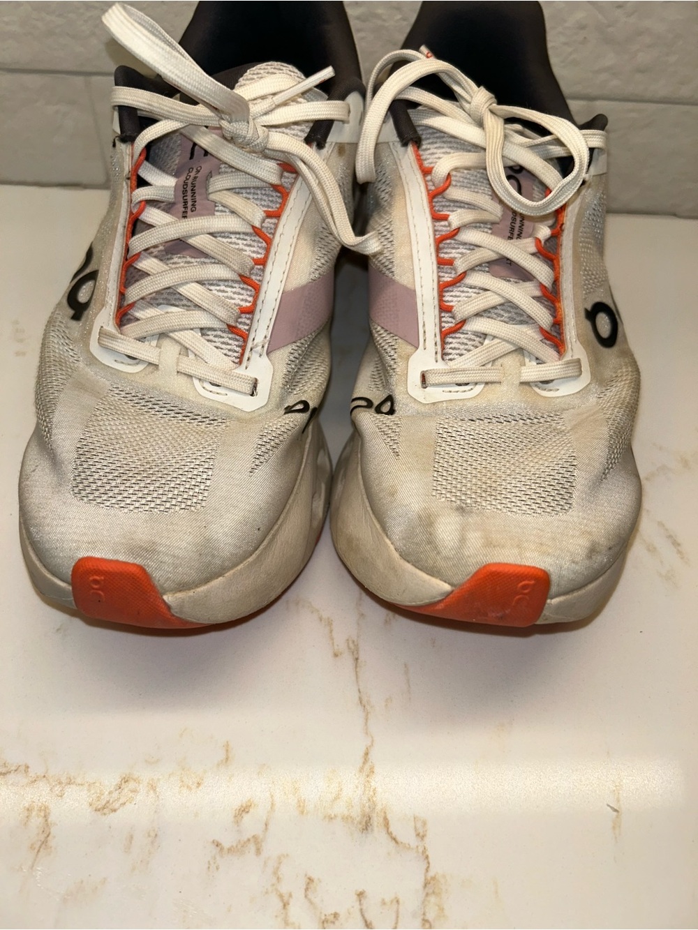 On Cloudsurfer Next Women's Size 8.5 White Flame Running Shoes Comfort Sneakers - Picture 4 of 12